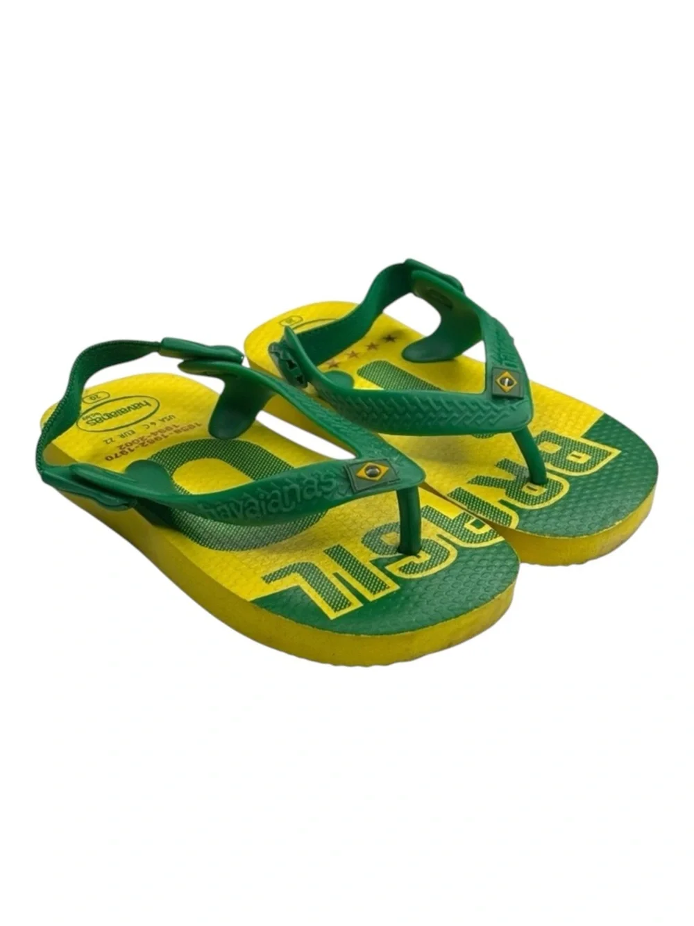 new Havaianas ✪ Ltd Ed FIFA World Cup Walker Sandal ✪ Brazil Yellow Green ✪ 6